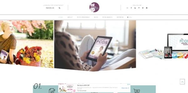 Conquer Your PCOS Naturally website screenshot