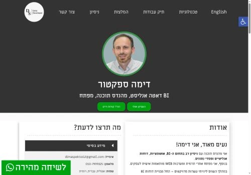 Dima Spektor website speed optimization