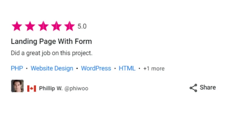 freelancer-Speed optimization review