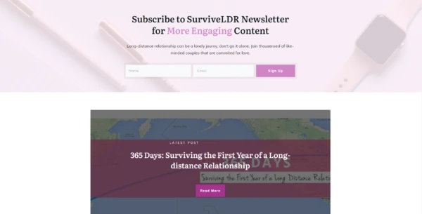 SurviveLDR website screenshot