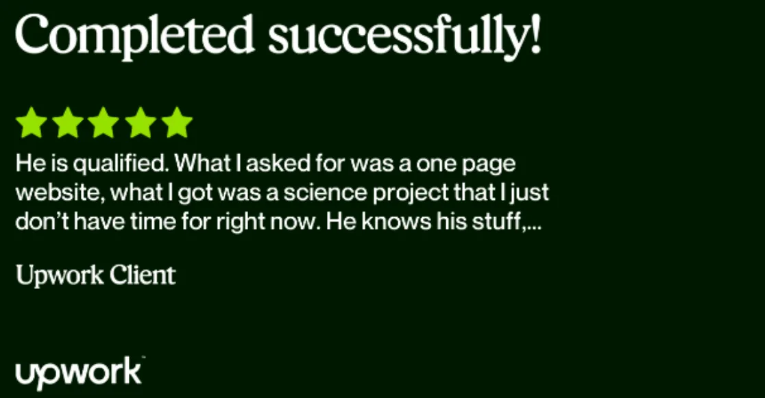 upwork-Speed optimization review