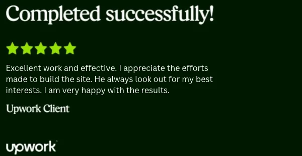 upwork-website optimization review